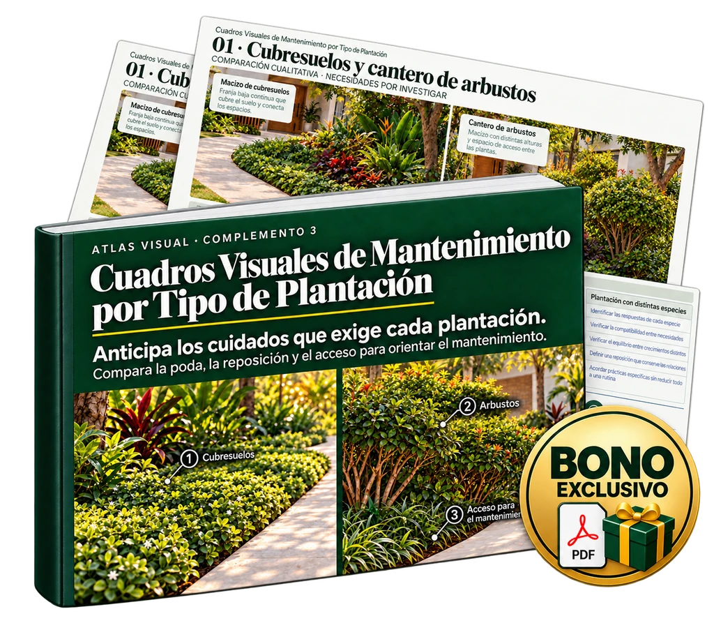 Presentación del bono digital: Cuadros Visuales de Mantenimiento por Tipo de Plantación