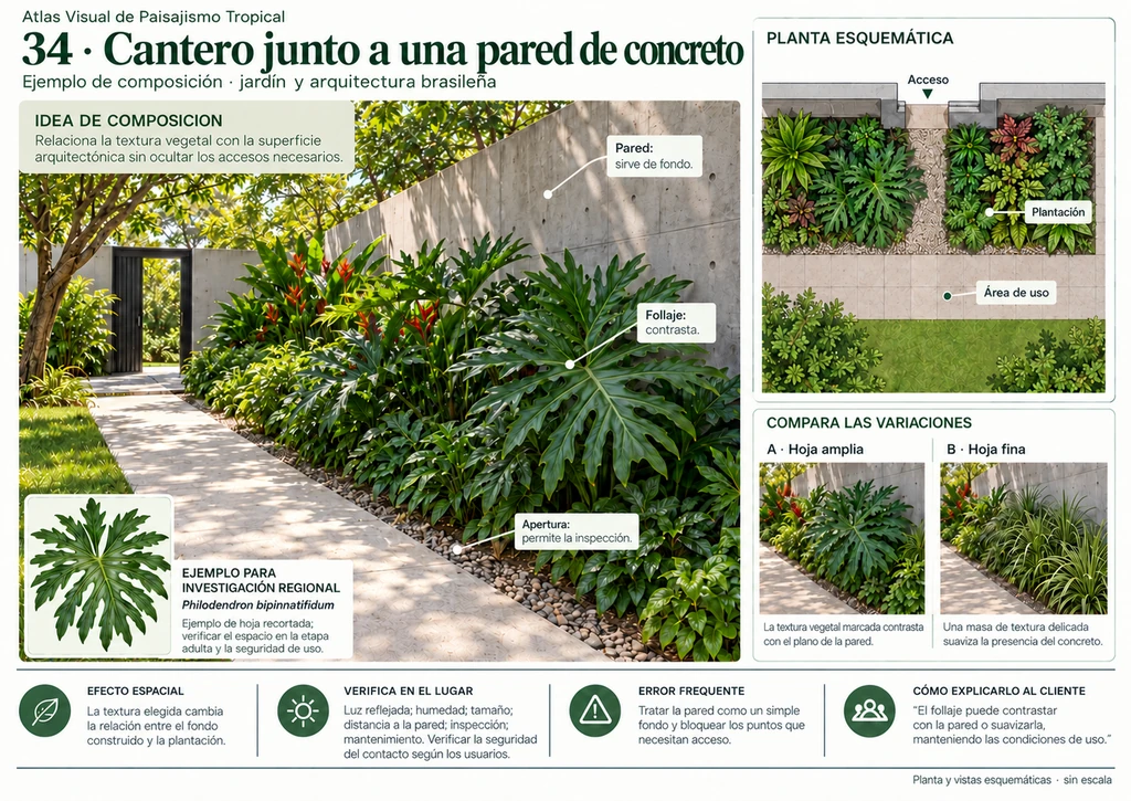 Ficha real del Atlas: 34 - Cantero junto a una pared de concreto